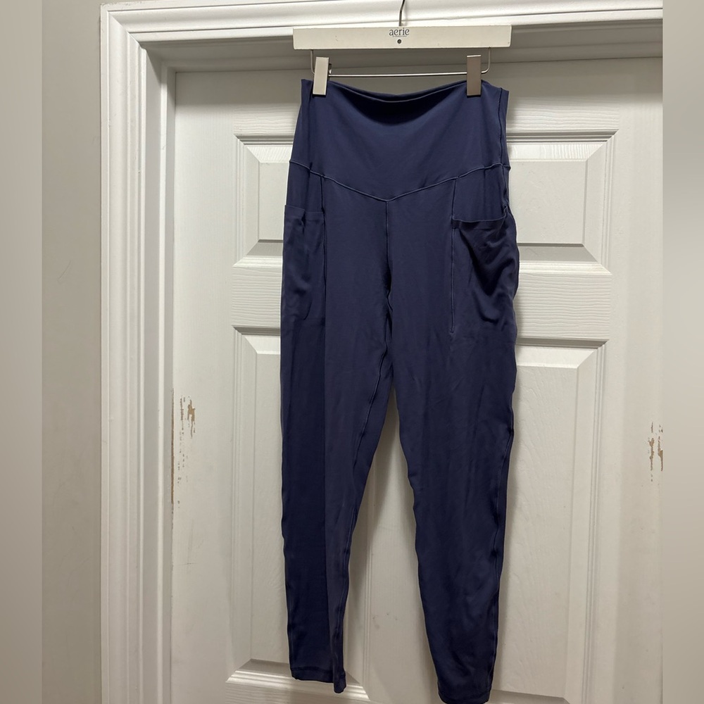 Aerie Offline Blue High-Waisted Pocket Leggings